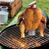 BBQ COLLECTION Supporto Per Arrostire Pollo Arrosto Polli Barbecue Acciaio Girarrosto Rostiera