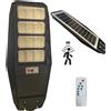 TANIASHOP Lampione Stradale Solare 1500/2000/2500W con Sensore di Movimento Crepuscolare