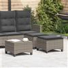 vidaXL Sgabelli Giardino con Cuscini 4pz Beige 55x55x36 cm Polyrattan vidaXL