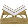 vidaXL 2x Serre in Legno di Pino Impregnato 100x50x35 cm Fioriere Aiuole vidaXL