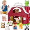 Shenzhen fengchuangda international trad HappyKidsClub Giochi Fattoria Montessori per Bambini 1-4 Anni, Set Fienile Aprib