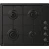 Candy Idea CHW6LBB Piano Cottura a Gas 4 Fuochi Gas Colore Nero 60 cm