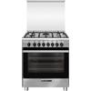 Glem Gas Cucina a Gas 5 Fuochi Forno Elettrico Ventilato 70x60 cm Inox SA765MI6
