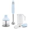 Smeg HBF03PBEU Frullatore a Immersione Impugnatura Antiscivolo Avvolgicavo 700W