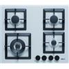 ELLECI Piano Cottura 4 Fuochi a Gas Incasso 60 cm Aluminium M79 PMSP60179WS