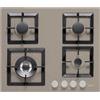 ELLECI Piano Cottura 4 Fuochi Gas Incasso 60 cm Tortora PGSP60143WS Plano 60 TCL