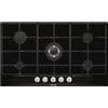 Glem Gas Piano Cottura a Gas 5 Fuochi 86 Cm colore Nero - GT955BK