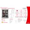 SHARP QW-NS14I49EX Lavastoviglie da incasso a scomparta totale, 45cm, Classe E,