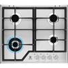 Electrolux Piano cottura 4 Fuochi a gas 60 cm incasso Inox ghisa KGS6436SX