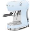 Smeg ECF02PBEU Macchina Caffè Espresso Manuale Thermoblock 4 Funzioni 1L Azzurro