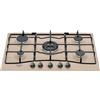 HOTPOINT PCN750TAVR Piano Cottura 5 Fuochi a Gas 1 Tripla Corona AVENA 75x51 cm