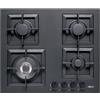 Elleci Piano Cottura Gas Elleci Plano 60 4 Fuochi Griglie Ghisa G40 Nero PGSP60140WS