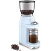 Smeg CGF01PBEU Macinacaffè 6 Funzioni Macinatura Regolabile Azzurro 150 W