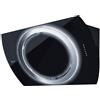Baraldi NIMA 01NIM090BLB90 Cappa a Parete Vetro Nero e Inox Aspirante 90 cm