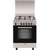 Glem Gas Cucina a Gas 4 Fuochi Forno a Gas Ventilato Grill 60x50 cm - A654VI
