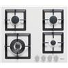 Elleci Piano Cottura 4 Fuochi Gas Incasso 60cm Griglie Ghisa ELLECI Bianco PGSP60168WS