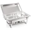 Bc-elec SCALDAPIATTI 1x GN1/2+ 2x GN1/4 A BAGNOMARIA CON COPERCHIO, 60x37x29CM