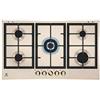 Electrolux Piano Cottura 5 Fuochi Incasso a Gas 1 Wok 90 cm Sabbia - KGS9536RS