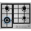 AEG HGB64400SM Piano cottura a gas Serie 3000 Slim Line 60 cm 4 fuochi