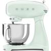 SMEG SMF03PGEU Impastatrice Planetaria 800W Verde 4,8L 10 Velocità 50's Style