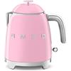 Smeg, Bollitore Elettrico Piccolo KLF05PKEU 0,8 L, Filtro Acciaio Inox, Autospeg