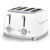 Smeg, Tostapane 4x4 TSF03WHEU, 4 Scomparti per 4 fette, 6 Livelli di Doratura, F