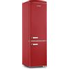 Severin Frigorifero Combinato 244 Lt Cl E Statico Rosso RKG 8920 Linea Retrò
