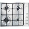 Smeg Piano cottura 4 Fuochi incasso a gas 60 cm col Inox S64S Serie Selezione
