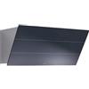 FOSTER SLIM 2450690 Cappa Parete Aspirante Inox e Vetro Nero Luci LED cm 90x37
