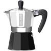 Bialetti AETERNUM BIALETTI CAFFETTIERA MOKA MACCHINA CAFFE BLACK PEARL 1 2 3 TAZZA TAZZE