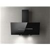 Elica Cappa Cucina Aspirante a Parete Larghezza 90 cm in Vetro Nero PRF0166933