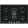 Electrolux Piano cottura 5 Fuochi 75 cm Nero a gas Incasso (1 Wok) PN750RUV