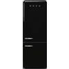 SMEG FAB38RBL5 Frigorifero Combinato Nero Lucido 50's Style No Frost cm 70x200