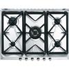 SMEG SRV576GH5 Piano Cottura Gas 5 Zone Griglie In Ghisa Acciaio Inox cm 70x50