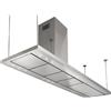 Foster 🏝️Foster S4001 Special 2442150 Cappa Isola Inox Satinato Luci Led 120/150 cm