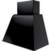 ELLECI Cappa Aspirante 80 cm a Parete Profondità 50 cm Nero KGPB8040M Brio