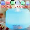 DIFFUSORE DI AROMI 500ML AROMATERAPIA 7 LED UMIDIFICATORE ULTRASUONI DEPURATORE