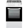 Beko Cucina a Gas 4 Fuochi Forno a Gas 50x50 cm Coperchio Bianco - CSG42001FW