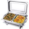 Bc-elec SCALDAPIATTI 2x GN1/2 A BAGNOMARIA CON COPERCHIO, 60x37x29CM