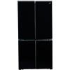 GRF CB91836BG Frigorifero 4 Porte Vetro Nero Total No Frost 436L cm 90x183