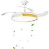 SC0 VENTILATORE SOFFITTO LUCE LED 3000K 6500k PLAFONIERA LAMPADARIO 85W 50 CM SJ-200