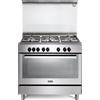 De Longhi Cucina a Gas 5 Fuochi Forno Elettrico 90x60 cm Inox PEMX 96 SG