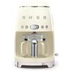 Smeg DCF02CREU Macchina Caffè Filtro 50's Style 10 Tazze Aroma Regolabile Panna