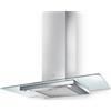 Elica Cappa Cucina Aspirante Parete 60 cm x 45 cm Acciaio FLAT GLASS IX/A/60