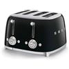 Smeg, Tostapane 4x4 TSF03BLEU, 4 Scomparti per 4 fette, 6 Livelli di Doratura, F