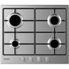 Candy Piano Cottura 4 Fuochi a Gas da Incasso 60 cm Inox CHW6BRX