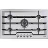 FOSTER Piano cottura 5 Fuochi a gas incasso Tripla Corona 80 cm Inox 7601 032