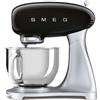 SMEG SMF02BLEU Impastatrice Planetaria Nero 800W 10 Velocità Ciotola Acciaio