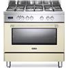 De Longhi Cucina a Gas 5 Fuochi Forno Elettrico Ventilato Grill 90x60 cm PRO96MC