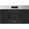 Indesit Forno a Microonde da incasso Grill 22 Lt 750W 60 cm Nero e Inox IM K12 X